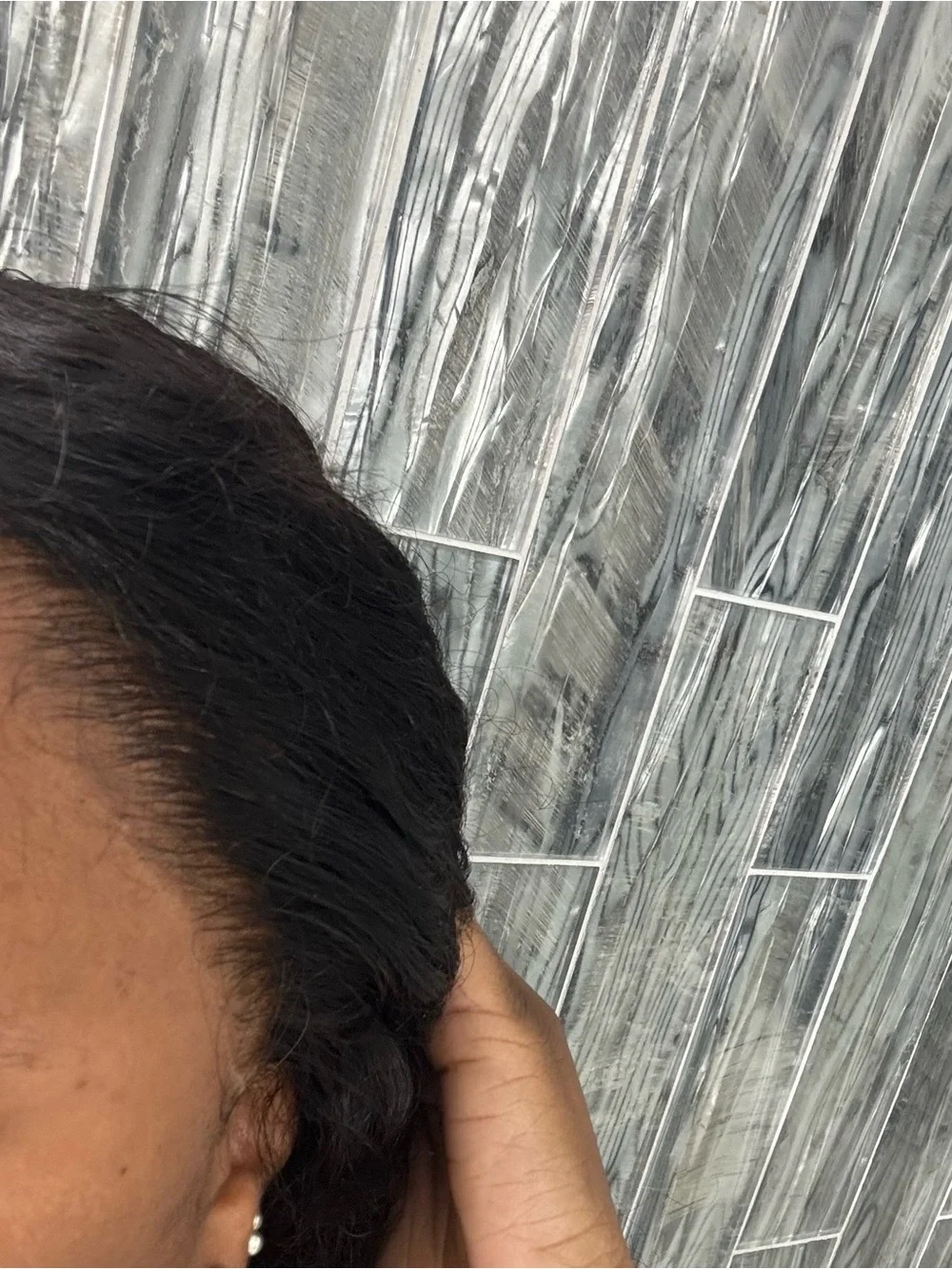 24 inch frontal wig with customized/plucked frontal.